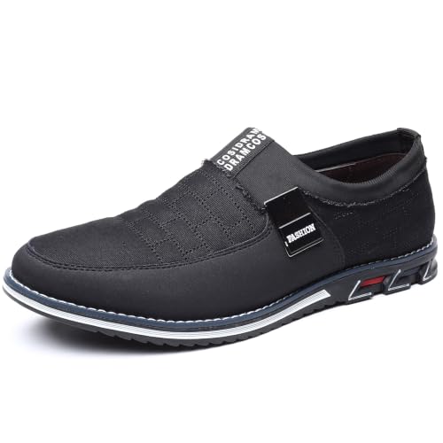 Image of COSIDRAM Mens Casual Dress Shoes Business Office Comfort Walking Sneakers | Exquisite quilted stitching upper, lightweight flexible build, suitable for everyday wear and casual outings
