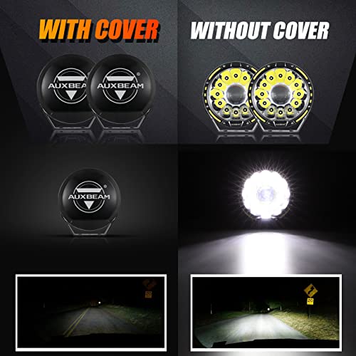 Auxbeam 7-Inch Round Protective Light Covers Off-Road Lights Protector by Auxbeam - Used condition - Image 2