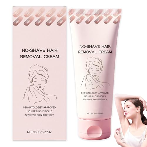 No Shave Hair Removal Cream, Moisturizes and Nurtures Skin, Suitable for Sensitive Skin, Leaving it Soft and Protected after Hai