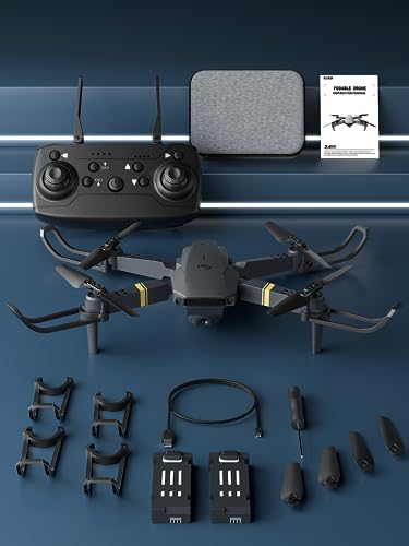 Drones With Camera For Adults Beginners Kids, Foldable E58 Drone With 1080P Hd Camera, Rc Quadcopter - Fpv Live Video, Altitude Hold, Headless Mode, One Key Take Off/Landing, App Control #TOP6