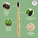 Gaia Guy Soft Natural Bristle Bamboo Toothbrush (NO Nylon - Horsehair ONLY) - Totally Compostable & Biodegradable Soft Horse Hair Bristle and Bamboo Toothbrushes - Zero Waste - 6-Pack