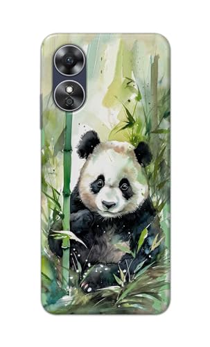 Image of Printed Hard Back Cover for Oppo A17K Back Cover (Panda -J1) -190724(EA)