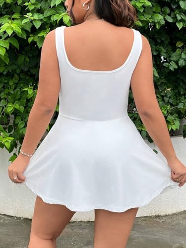Image of Women's Play Dress, Short Sleeve Mini Skirt with Pockets, Black, Size XL