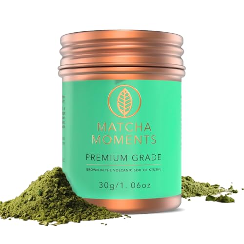 Matcha Pulver aus Japan 30g, Premium Grade, doppelt beschattet, steingemahlen, 100% rein Ideal für...
