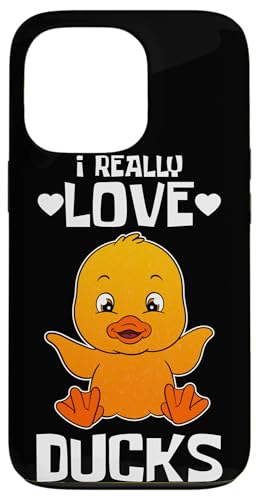 Carcasa para iPhone 13 Pro Duck Baby para amantes de los patos Me encantan los patos