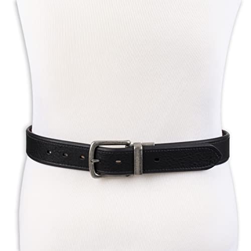 Image of Levi's Leather Men's Levis 40Mm Reversible Belt With Brushed Silver Buckle