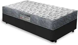 Cama Box + Colchão de Espuma D33 - Ortobom - Iso 100 (Preto, Solteiro 78)