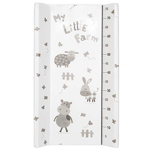 ib style® KOA commode met badkuip | mobiele commode | inklapbaar | 4 decors | My Little Farm Grey - Image 4