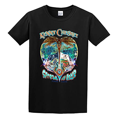 Photo de GOLDROAST Kenny Chesney Spread The Love Tour Unisex 100% Cotton Short-Sleeve T-Shirts Black XL