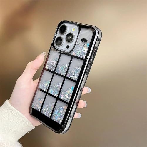 Coque antichoc pour iPhone 13 Pro protégeant des chutes avec style pailleté chic - 4
