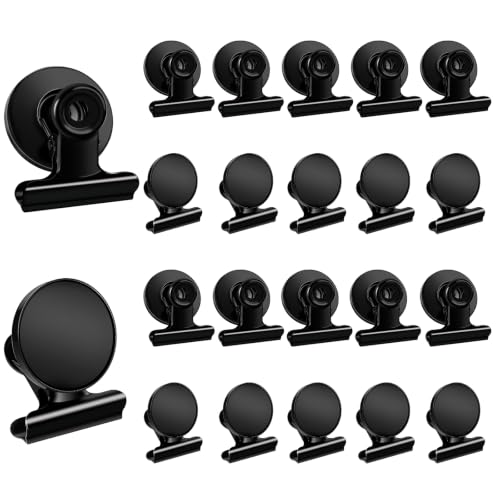 DIYMAG Magnetic Clips 20pack Fridge Refrigerator Magnets for Photos Holders