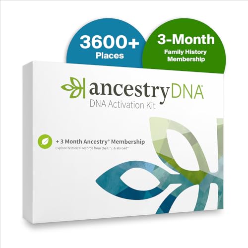 AncestryDNA Genetic Test Kit + 3-Month Ancestry World Explorer Membership: