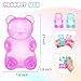 2 Pcs Gummy Bear Fidget Squeeze, Stress Ball Relief Toy, Filled Squishies Toys Stress Relief Birthday Gifts Party Favors, Classroom Prizes