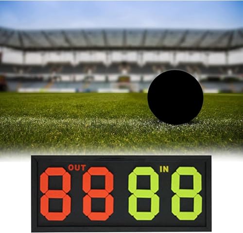 Marcador Manual sustitución fútbol 4 dígitos doble cara miniatura 6