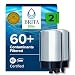 Brita Tap Water Filter, Water Filtration System Replacement Filters For Faucets, Reduces Lead, BPA Free - Chrome, 2 Count