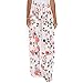 Produktbild RENJUN Wide Leg-Hosen, Frauen druckte Verband reizvolle hohe Taille Lange Hosen Strand böhmische beiläufige Hosen (Size : L)