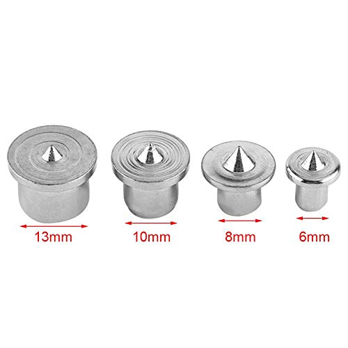 Set 12 Punte Per Centratura Legno - 4/5/6/8/10/12 Mm In Acciaio Inox Per Falegnameria E Fai Da Te