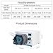 Complete Peristaltic Pump System ZP4000 Compact High-Flow Laboratory Peristaltic Pump with Digital Display Suitable for Filling Industrial Viscous Liquids (35# A-60-F Tube, with Foot Pedal)