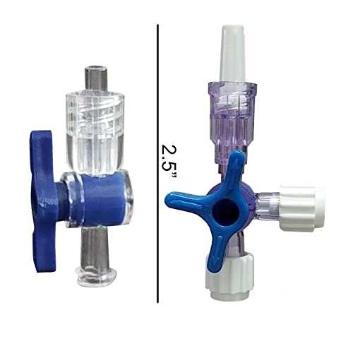 Ozczkzz Luer Stopcocks 3-Way,Luer Connections,Sterile Individual Package,10Pcs #TOP4