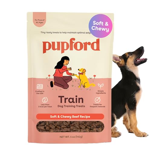 Pupford Soft & Chewy Training Treats for Dogs & Puppies (Beef, 5 oz)