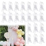 DICOSMETIC 20Pcs Large Balloon Arch Clips 9cm Transparent Professional Backdrop Clips Heavy Duty Clip for Crafts Plastic Spring Clamps for Backdrop Stand, Photography, Home Decor
