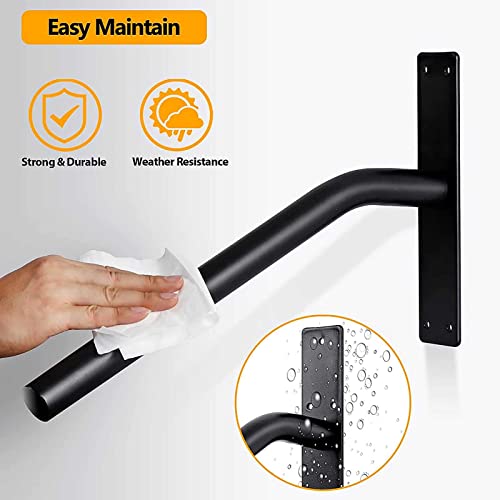 Handrails marches extérieures design noir pour un confort de marche total - 5