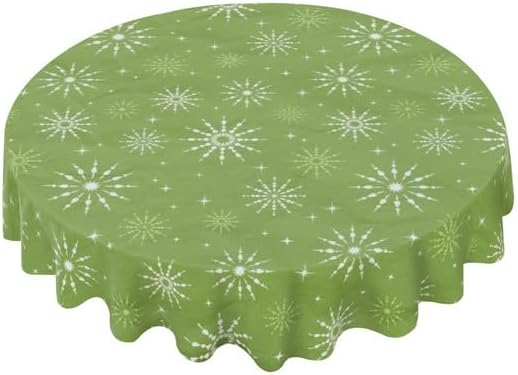 Vintage Pastoral Floral Print Round Tablecloth Sweden Table Cloth Decor Washable Table Cover with Wrinkle Resistant for Home Kitchen Dining Room