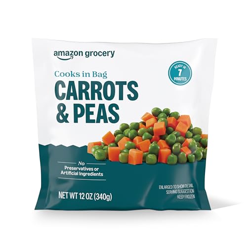 Amazon Grocery, Peas & Carrots, 12 Oz, Frozen