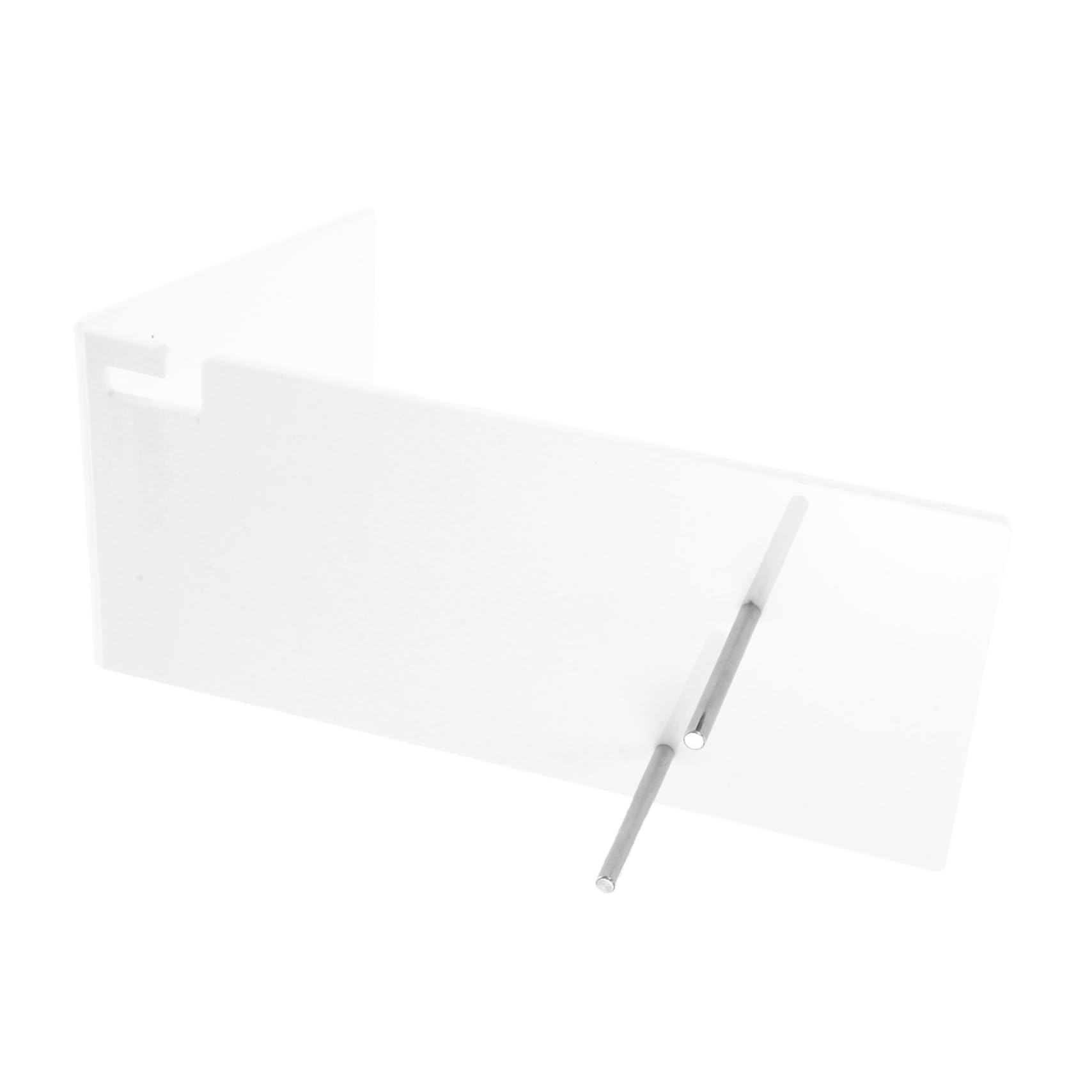 IWOWHERO Bathroom Hair Dryer Shelf Acrylic Hair Dryer Holder Stand Space-saving Design Easy Wall Mount Installati