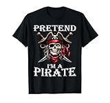 Photo Gallery fai finta di essere un pirata funny skull spooky maglietta Photo Gallery fai finta di essere un pirata funny skull spooky maglietta