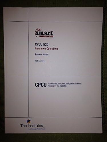 CPCU 520 Course Guide: Insurance Operations