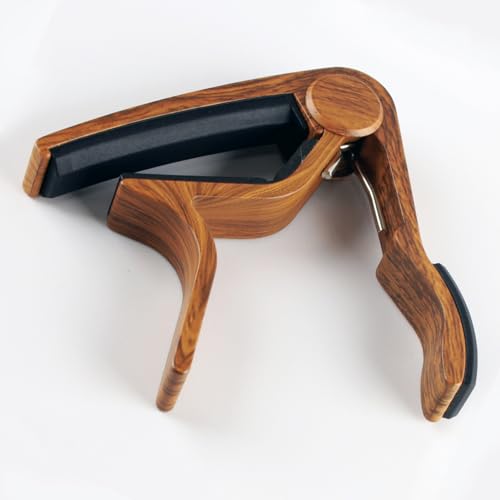 Capo Guitar Capo for Acoustic Guitar Electric Guitar Ukulele Capo 2 Pack Guitar Capo, Black+Rosewood - Image 2