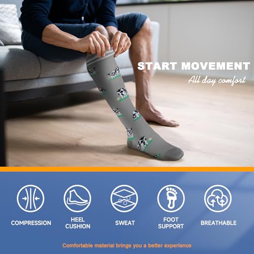 Image of bropite Compression Socks for Women &Men Circulation-Support Knee High Socks 20-30 mmhg-Best for Running,Medical,Nurse,Travel