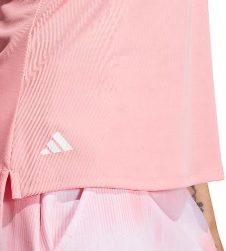 Adidas Womens Ultimate365 Solid Sleeveless Polo Shirt - Image 5
