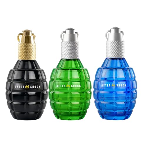 Image of Aftershock Eau De Parfum Combo Pack for Men (Icefox, Hitman & Phantom) 100ml Each | Gift Set of 3 Men's Perfumes Woody, Amber, Oud Tobacco & Spicy Fragrances | Long Lasting for Evening Occasions