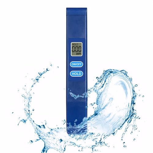 2025 New TDS Meter Digital Water Tester, 0-9990 ppm Water Quality Tester Portable Water Testing Kits for Drinking Water, Farming, Aquariums, Pools