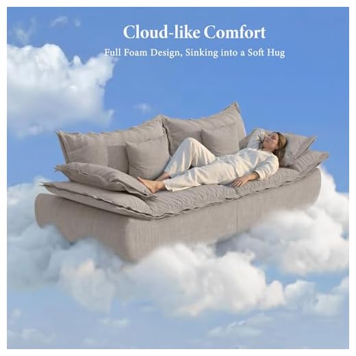 Vesgantti Modern 3-Seater Cloud Couch