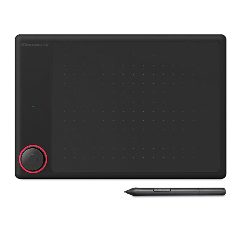 Huiop - Tableta de dibujo digital G30 con zona de trabajo de 7 x 5 pulgadas, 8192 niveles de sensibilidad a la presión, velocidad de muestreo de 233 ppps, tableta de dibujo