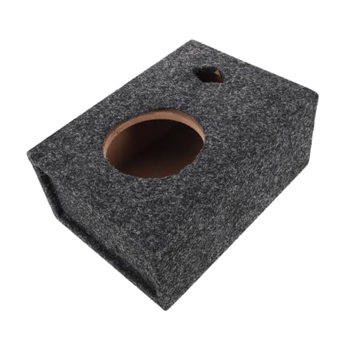 Mikinona カーオーディオ用シングル密閉型スピーカーボックス 車載サブウーファー木製エンクロージャ 耐久性防水設計 簡単立 車種対応