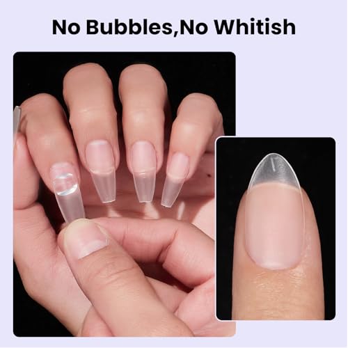btartboxnails 30g Solid Nail Gel for Nail Tips, Upgrade Cure Needed Nail Gel for Fake Nails Long Lasting, Super Strong Adhesion Nail Gel