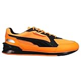  Puma - Mens BMW MMS Low Racer Shoes, Size: 11.5 M US, Color: Orange Glow/Puma Black