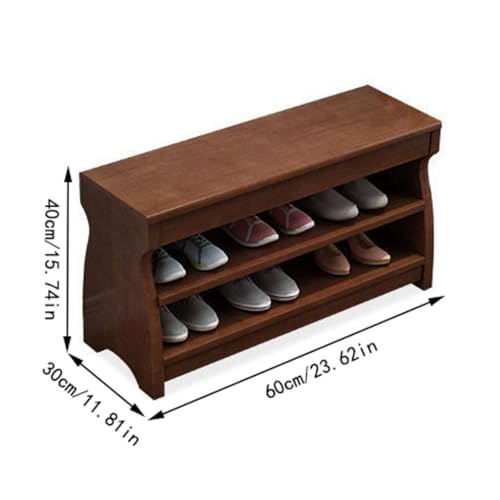 Tabouret à chaussures en bois pour une entrée moderne et rangée