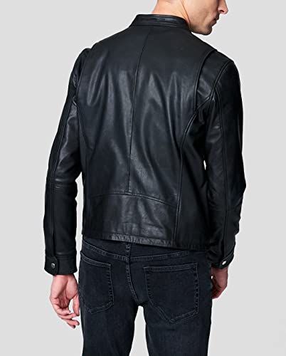 [BLANKNYC] mens Intoxicating Leather Racer Jacket, Comfortable & Designer Clothing2