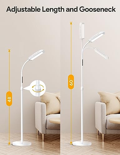 image for MediAcous Light Lamp 10000 Lux, Sun Light Lamp UV-Free with 5 Color Te