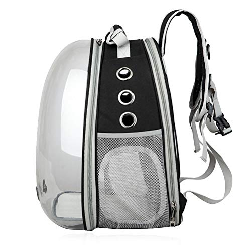 Mochila para gatos POPETPOP Space Capsule Bubble portátil respirável transparente para cães e gatos
