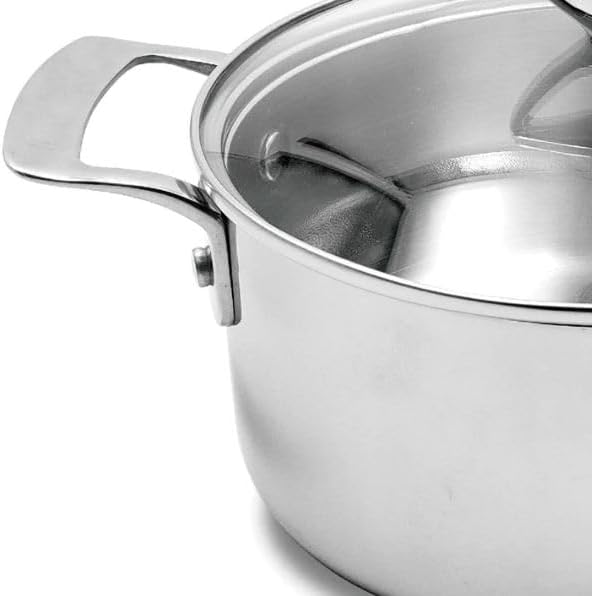 BALZANO 24cm Cooking Pot Florence Design, Stainless Steel Cookware