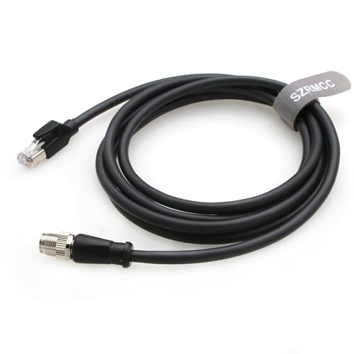 Cable Ethernet SZRMCC M12 8 Pin X-Coded a RJ45 Cat7e 5m miniatura 5