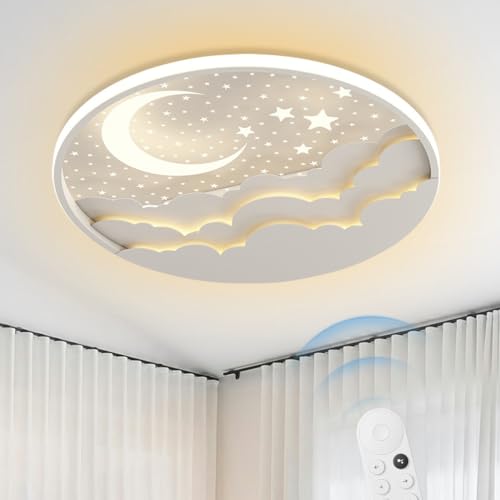 Plafonnier LED pour chambre d'enfant anti-éblouissement avec télécommande pour salon moderne