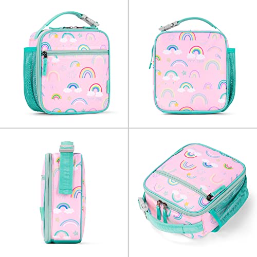 Choco Mocha Girls Lunch Box For School, Rainbow Lunch Bag For Kids, Pink #TOP4