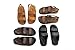 J-Slips Toddler Sandals with Back Strap - Comfortable Boys and Girls Jesus Jandals for Beach and Summer - Waterproof Hawaiian Slides in 12 Colors, Sandalias (Coconut, Tdl 8/9)